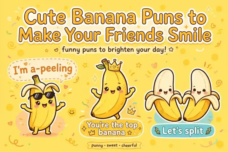 Cute Banana Puns to Make Your Friends Smile