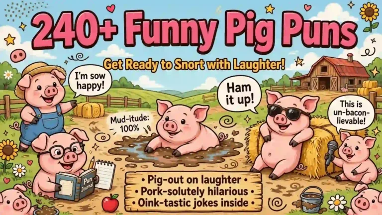 240+ Funny Pig Puns to Make You Laugh